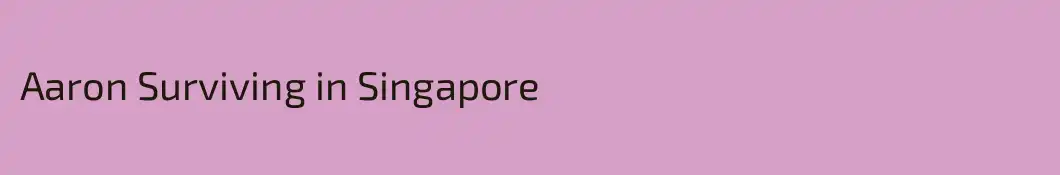 Aaron Surviving in Singapore